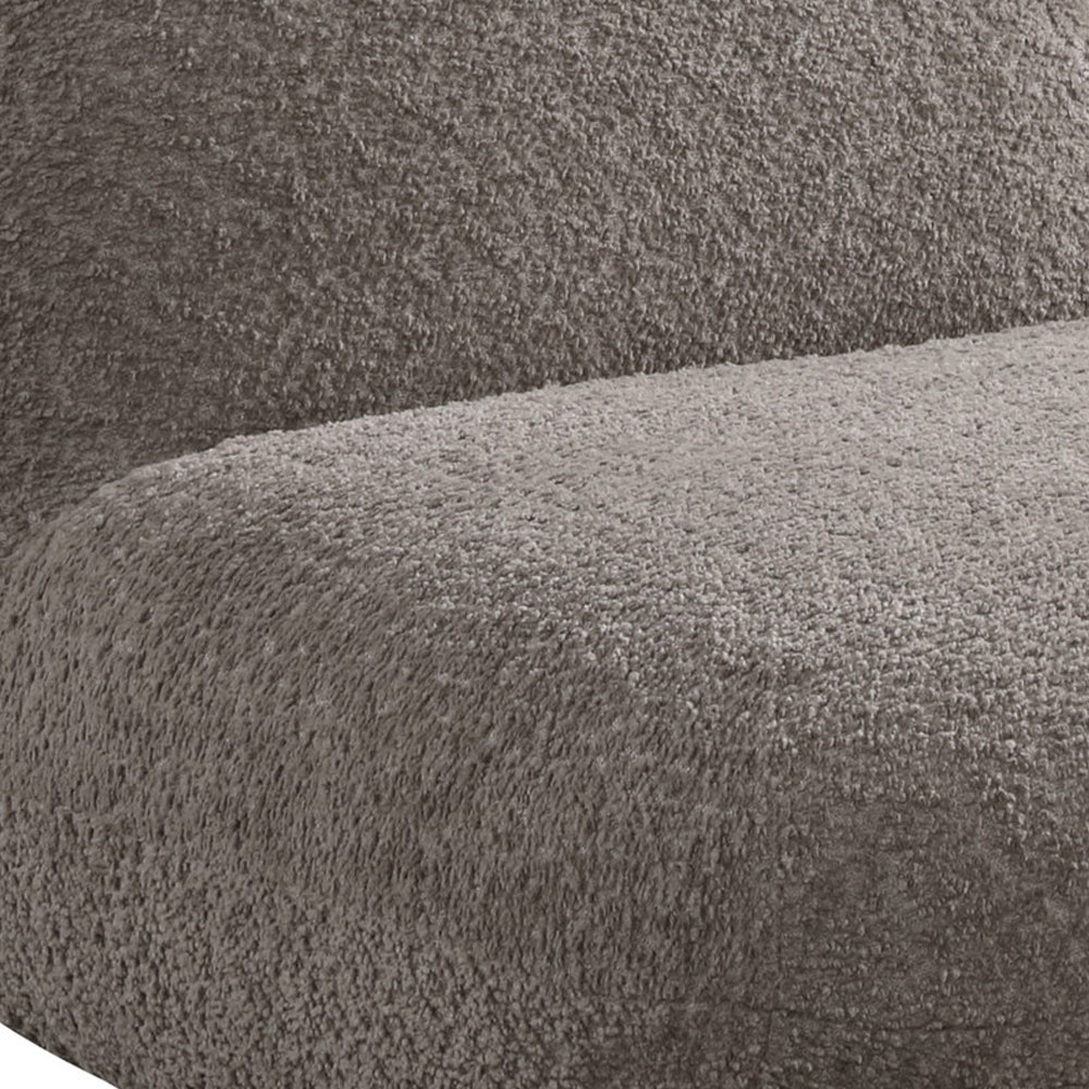 Detail of the soft chenille fabric on the brown Deer Shaped Kids Chair, showcasing its plush and textured surface.
