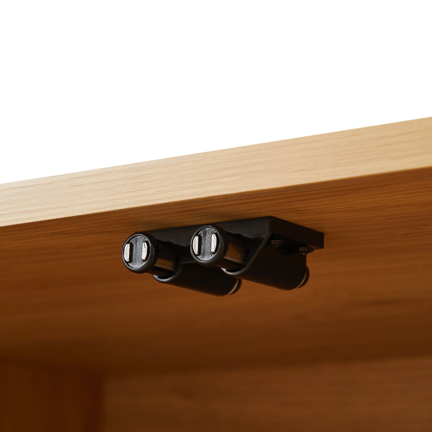 64-inch wave shaped TV stand, rounded corner sideboard, storage cabinet, buffet, wood vertical striped cabinet with rattan doors for kitchen/bedroom/entryway. Natural, 64''W x 15''D x 24''H