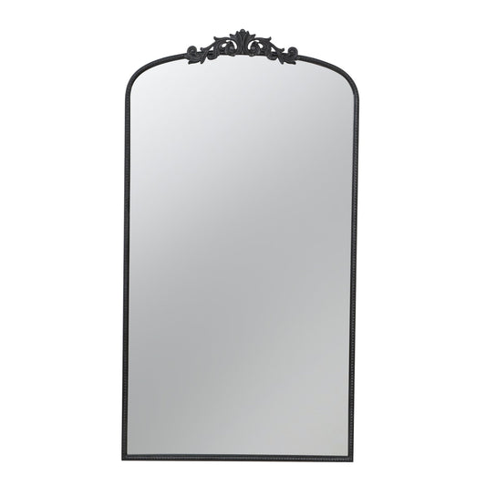 66" x 36" Full Length Mirror, Arched Mirror Hanging or Leaning Against Wall, Large Black Mirror for Living Room - Groovy Boardz