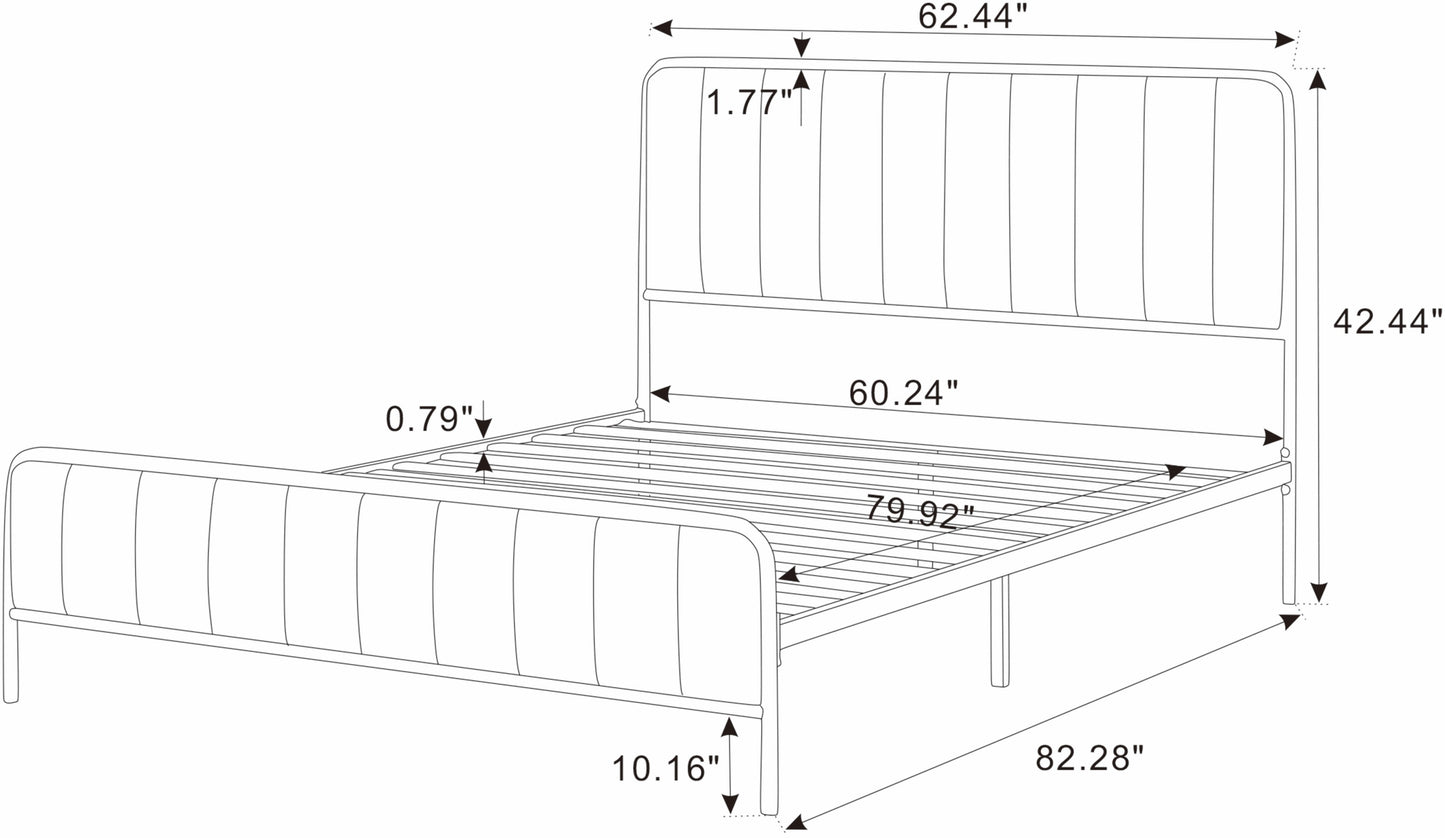 Ashley Upholstered Queen Bed Frame
