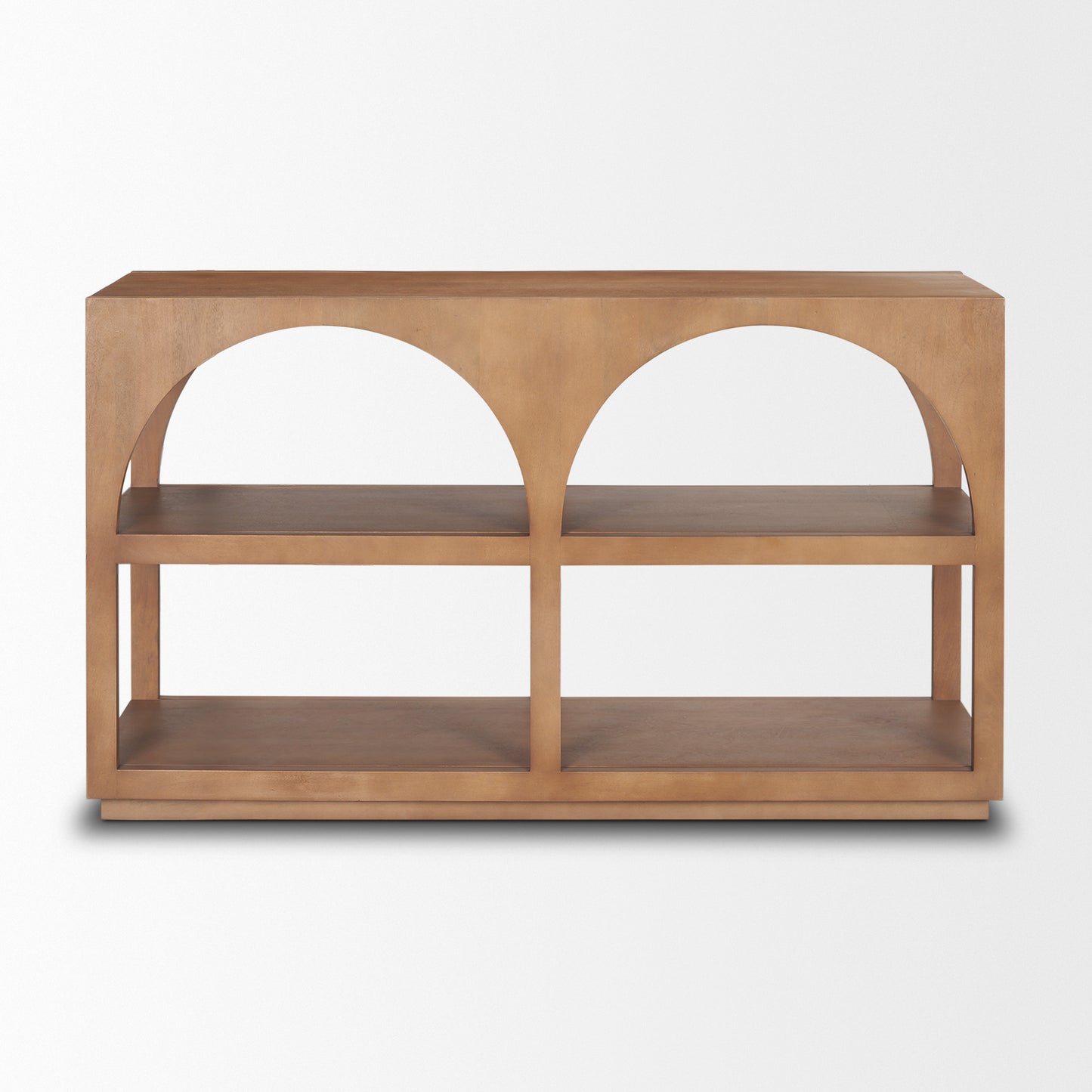 Bela Arched Neutral Solid Mango Wood Console Table
