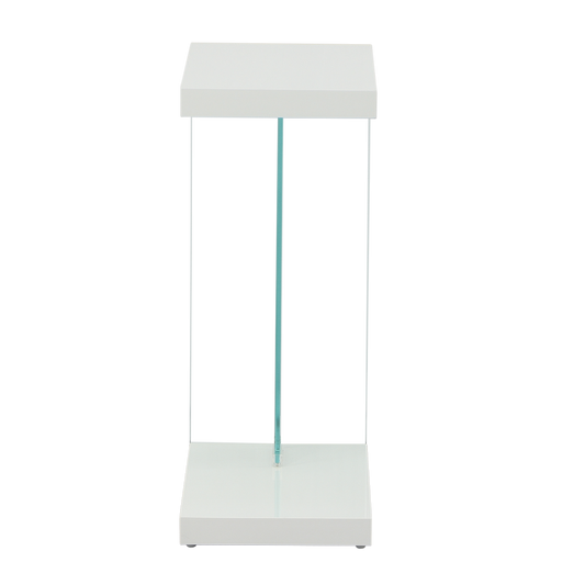 Elaina - Chair Side End Table - White - Groovy Boardz