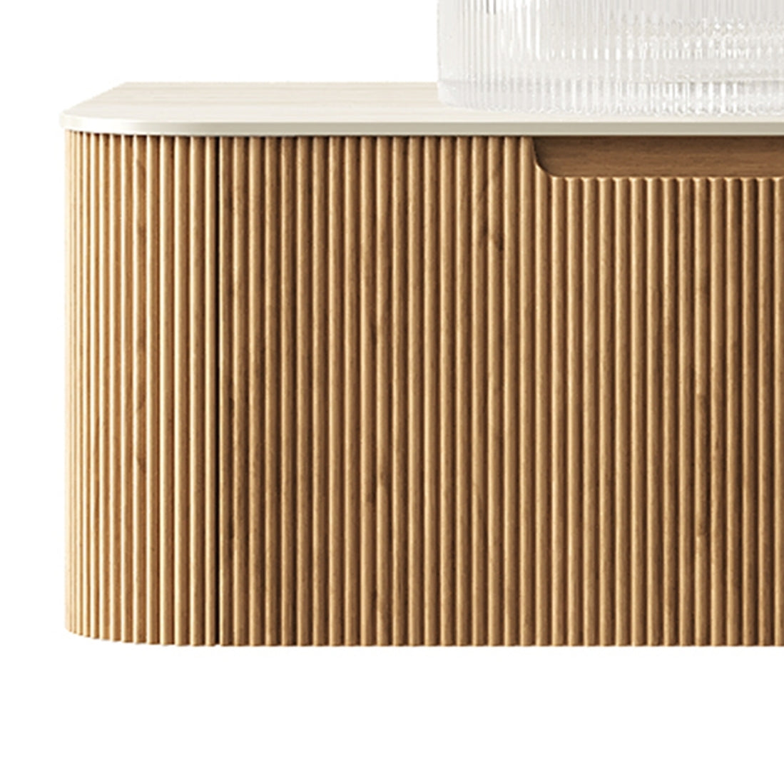 DINA 60'' Wall Mounted Cabinet, with Roman travertine Countertop and 2 Drawers, NO Basin, NO Faucet, Natural Wood Bathroom Cabinets