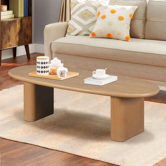 51'' Tapered Tabletop Coffee Table (NATURAL WOOD) - Groovy Boardz