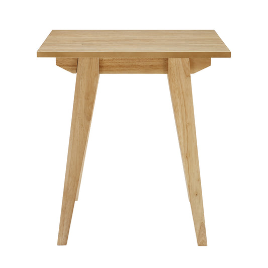 Japandi Minimal Solid Wood Side Table – English Oak