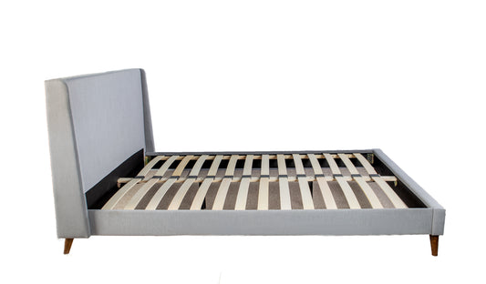 Queen Upholstered Bed With 2 Nightstands