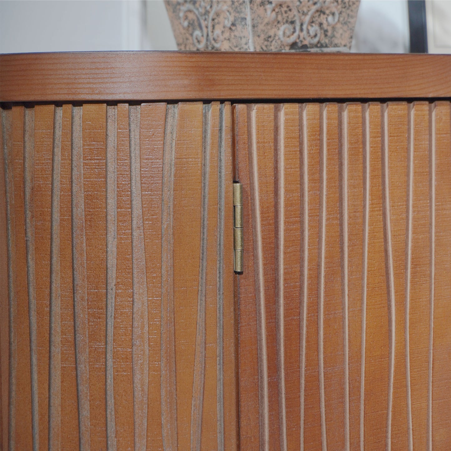 Accent Storage Cabinet, Modern Accent Buffet Cabinet with Adjustable Shelves, Freestanding Sideboard with Four Doors, Accent Cabinet with 4 Doors for Hallway Entryway Living Room