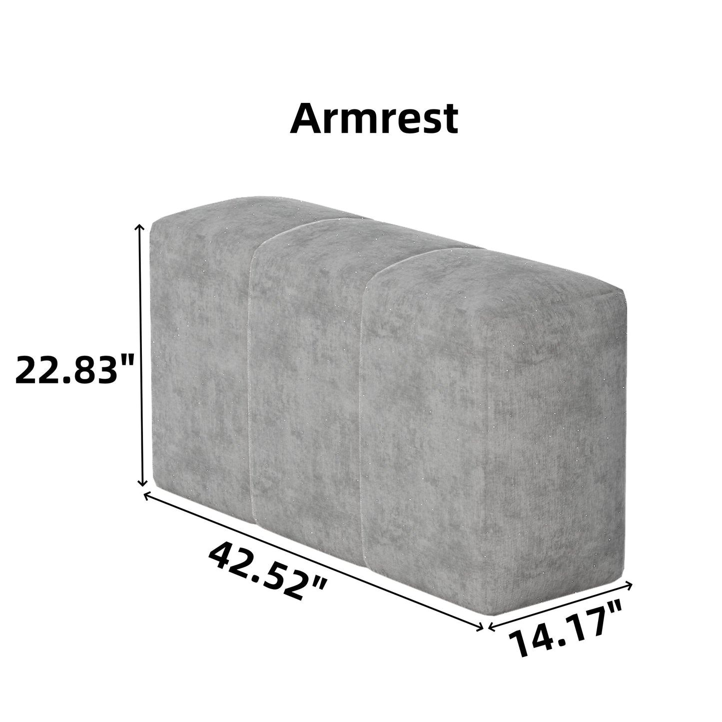 Modern Oversized Modular Sectional Sofa,Sparkling Chenille Fabric Soft Cushion Sofa with 2 Pillows,DIY Combination Tufted Sofa,No Assembly Required