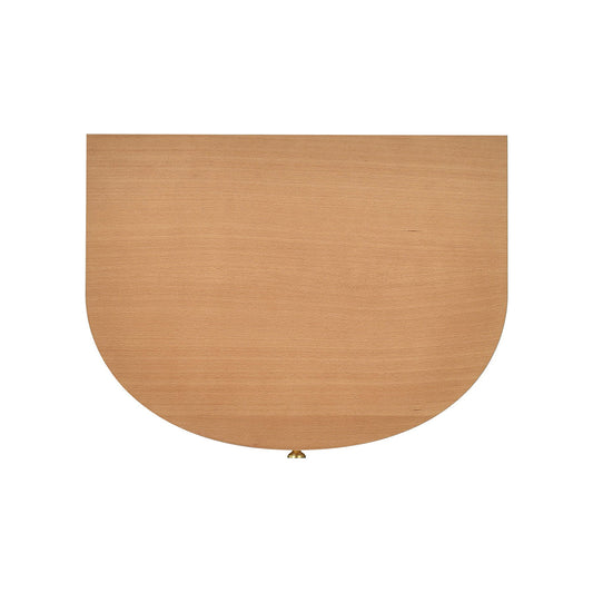 Valentine 24' 2-Drawer Storage Side Table, Natural Brown Beech Wood