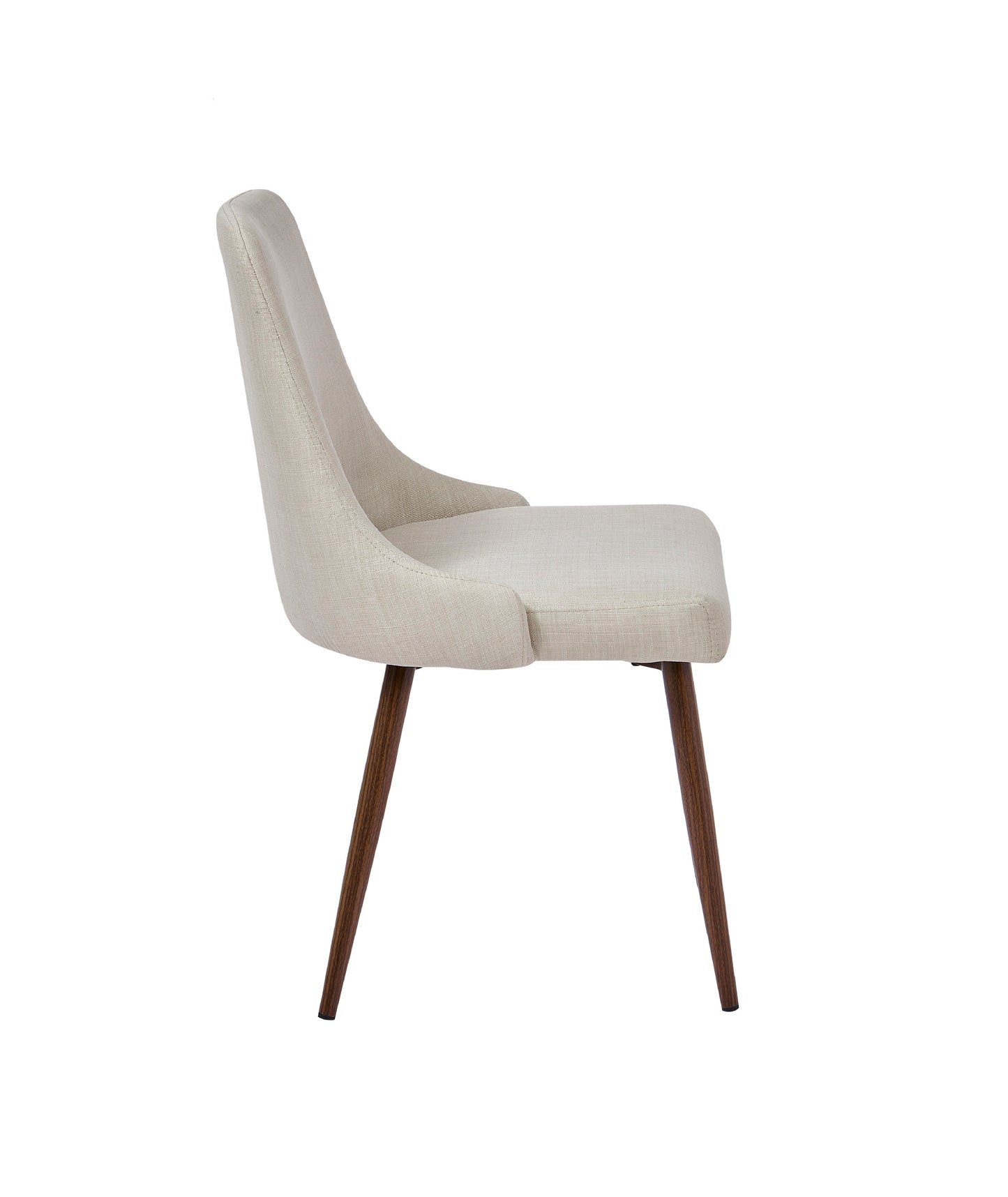Oslo Modern Upholstery Side Dining Chair Set of 2, Beige