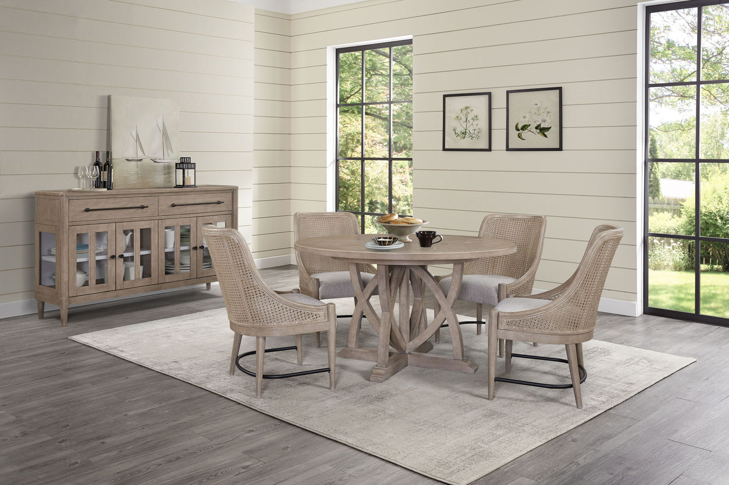 Round Dining Expandable Dining Table