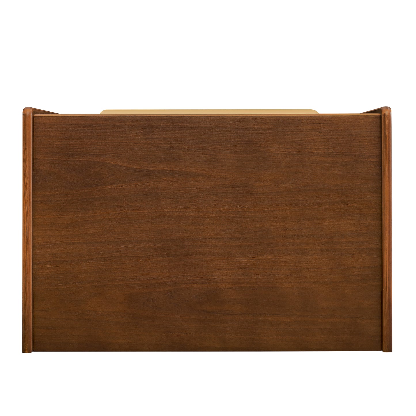 Mid Century Modern Nightstand with Charging Station & Outlet Hole & 2 Drawers, Farmhouse End Table with Open Shelf & Glass Drawer Dresser, Side Cabinet for Living Room Reception Room Dorm, Dark Walnut