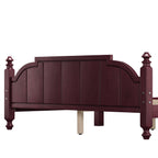 Vintage Queen Bed Frame with Headboard and Slats Support.