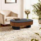 43.7'' Modern Coffee Table with Hidden Storage and Removable Top.