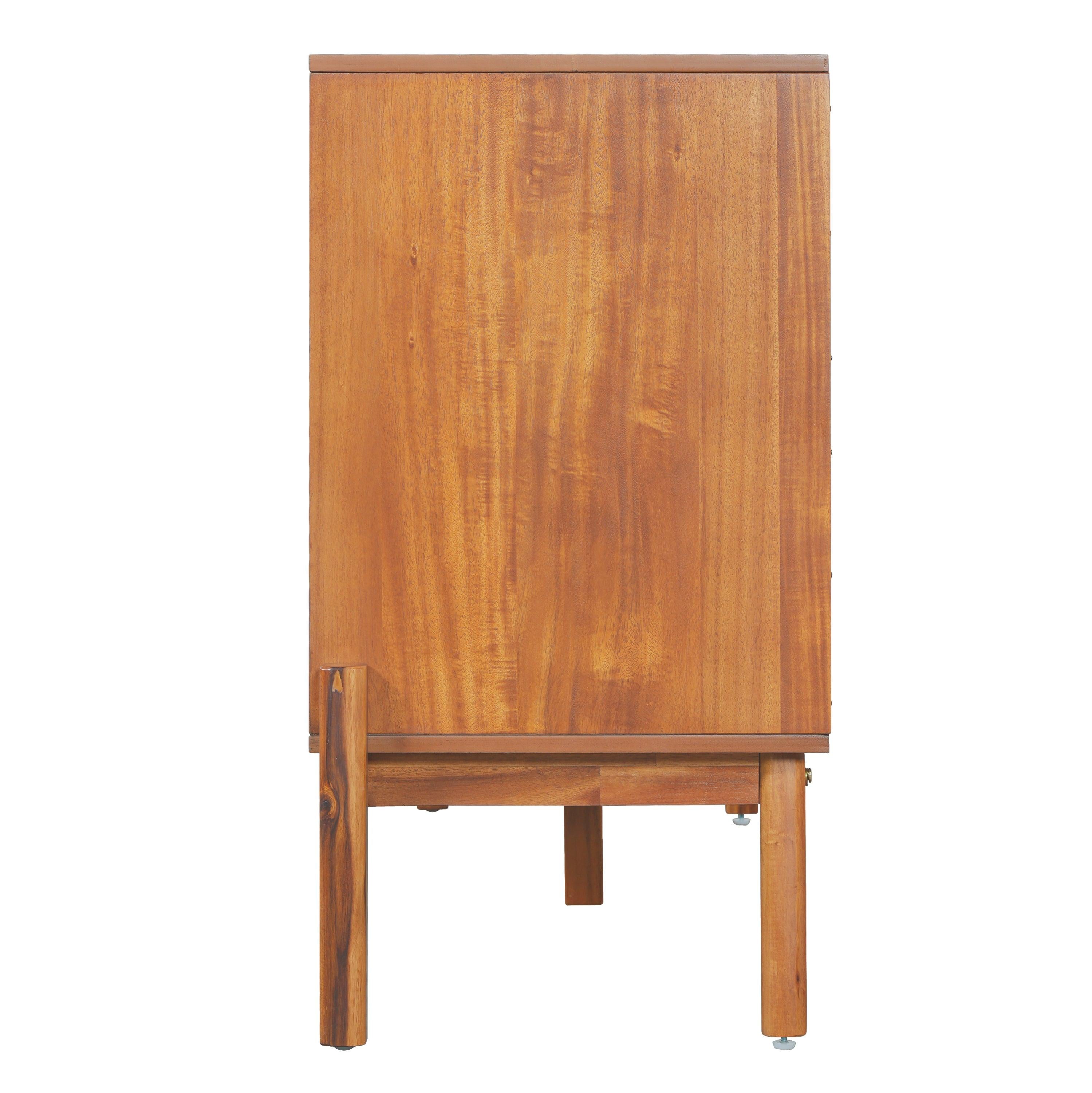 Acacia Wood Sideboard Cabinet for Dining or Living Room.