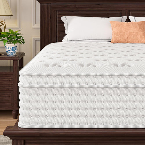 14' King Size Hybrid Mattress - Perfect Comfort for Sleep.