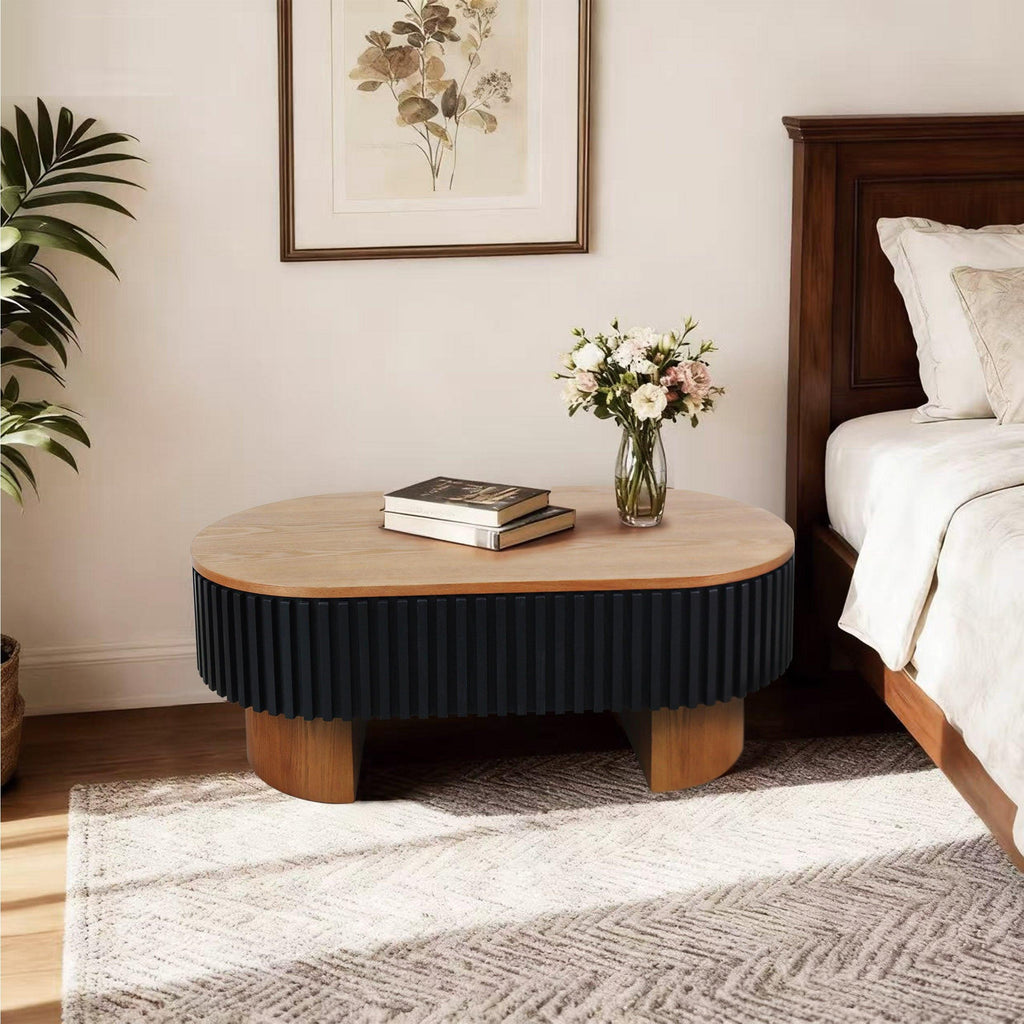 43.7" Modern Coffee Table with Hidden Storage - Perfect for Living Room.