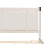Solid Wood King Bed with Heavy Duty Support.