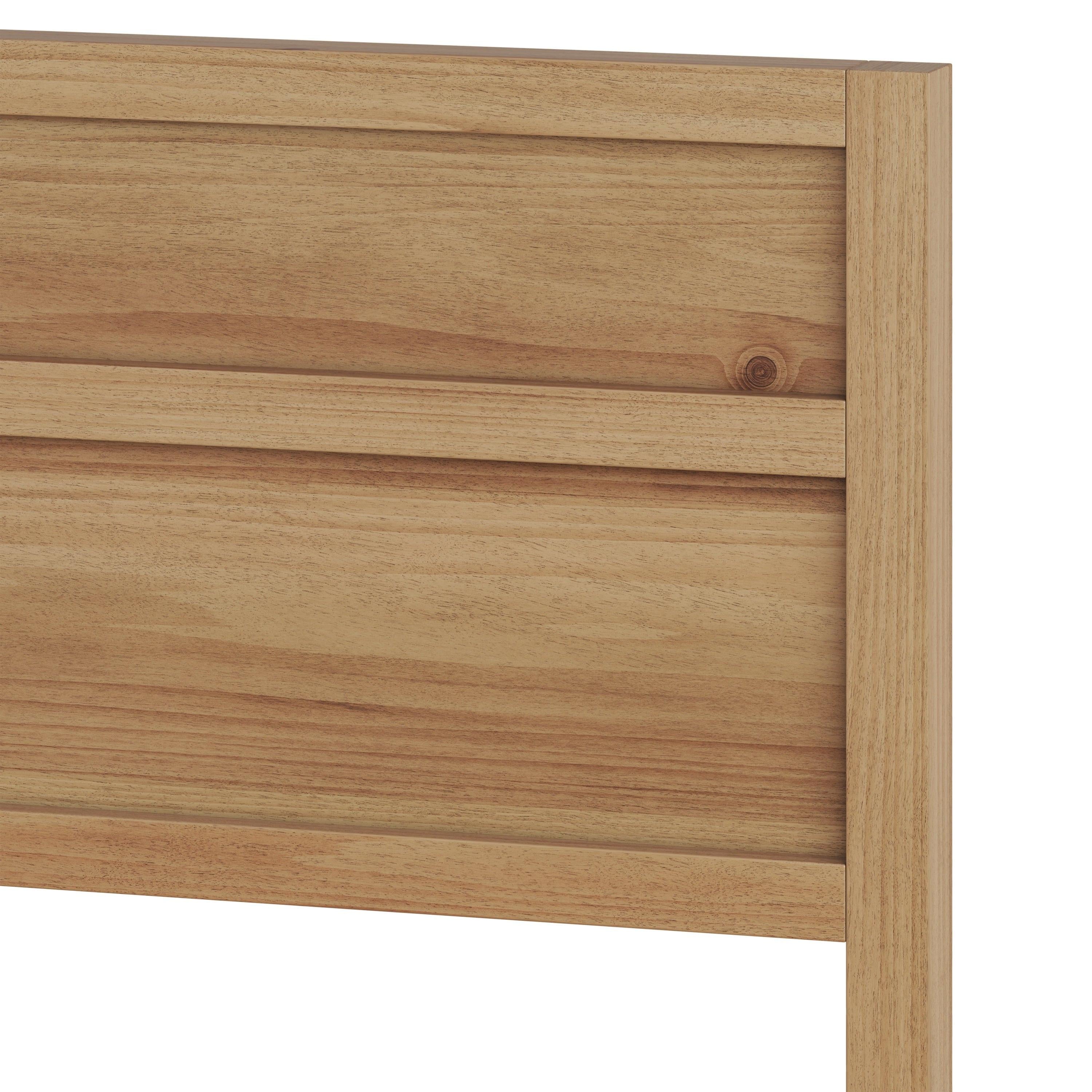 Maddox Modern Wood King Panel Bed - A Stylish Choice.