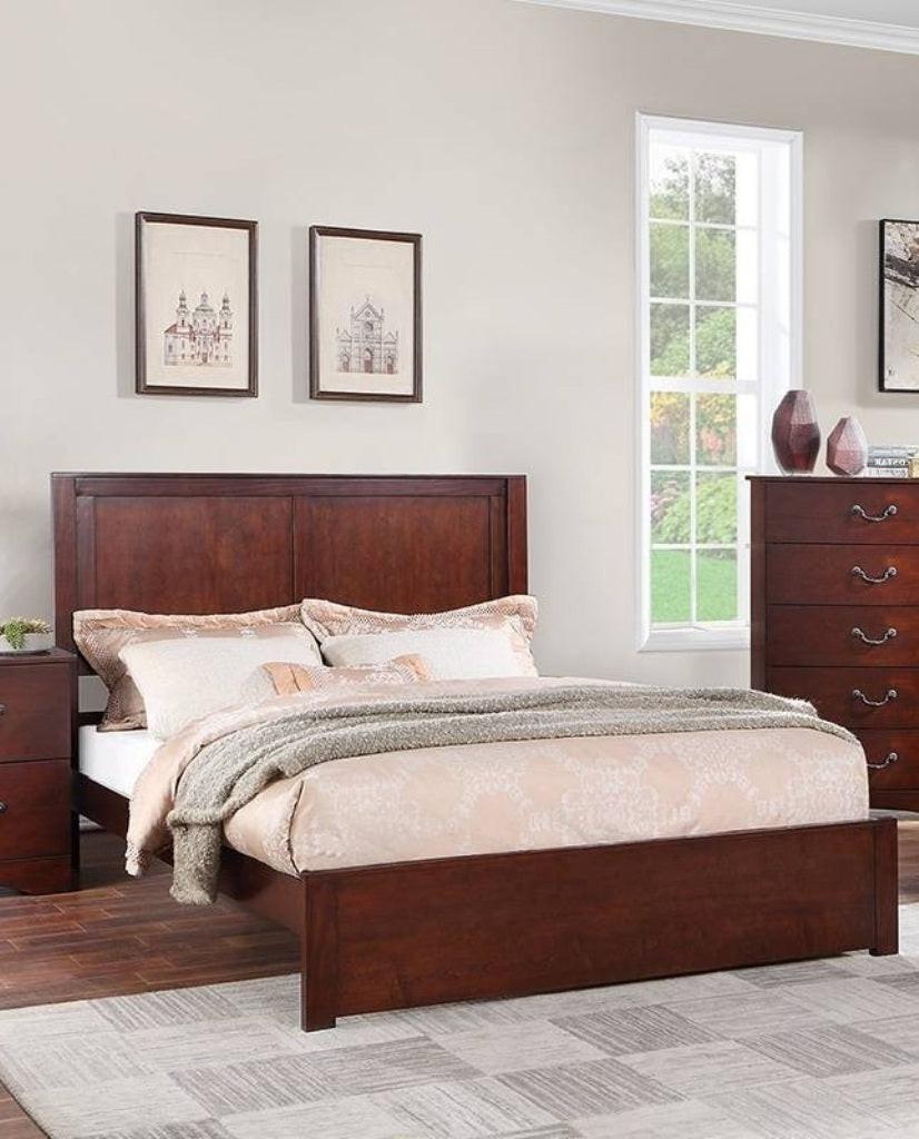 Eastern King Size Bed with Two Panel Headboard.
