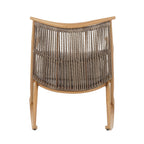 Outdoor Rocking Chair with Iron Frame for Comfort.