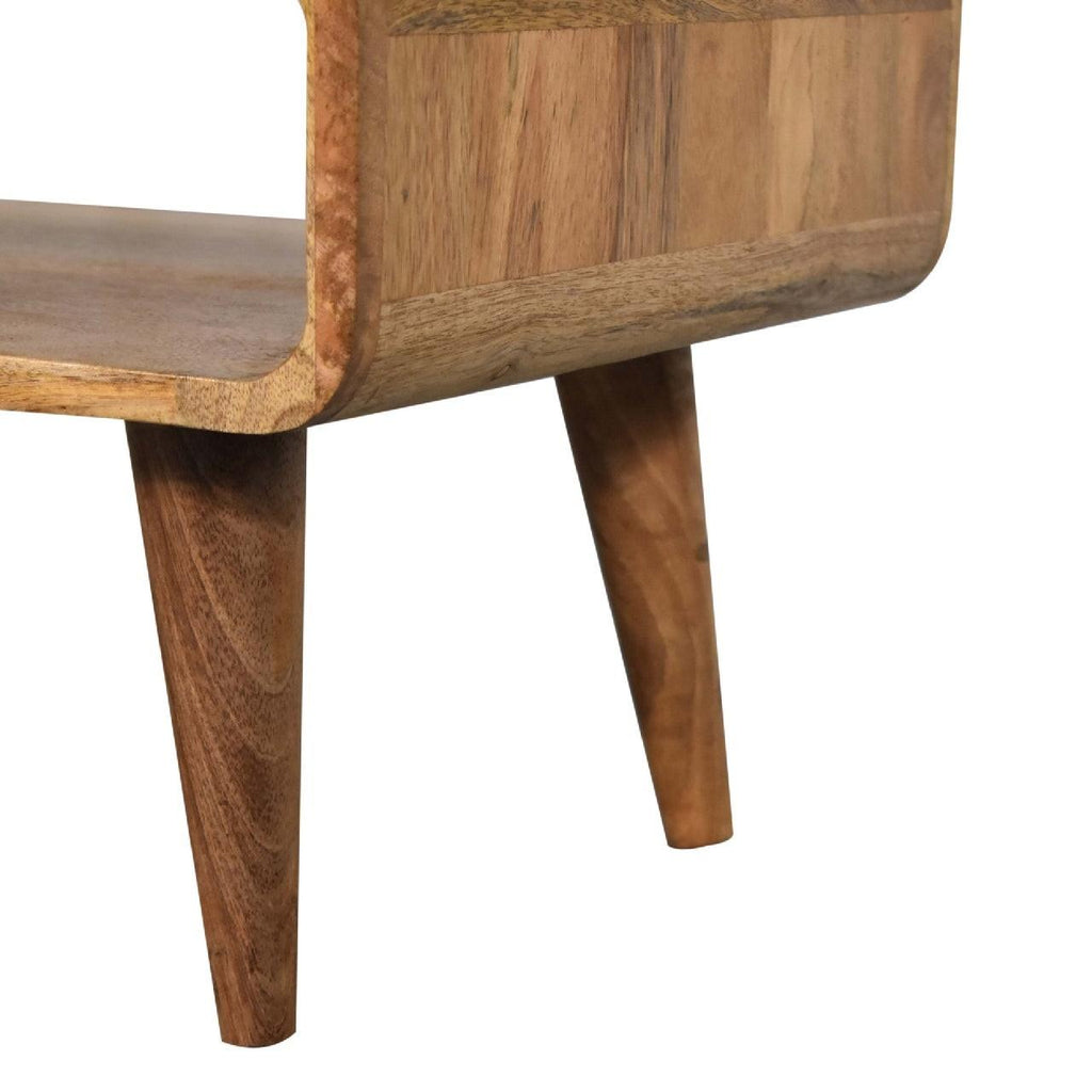 Solid Wood Open Oak-ish Media Unit.