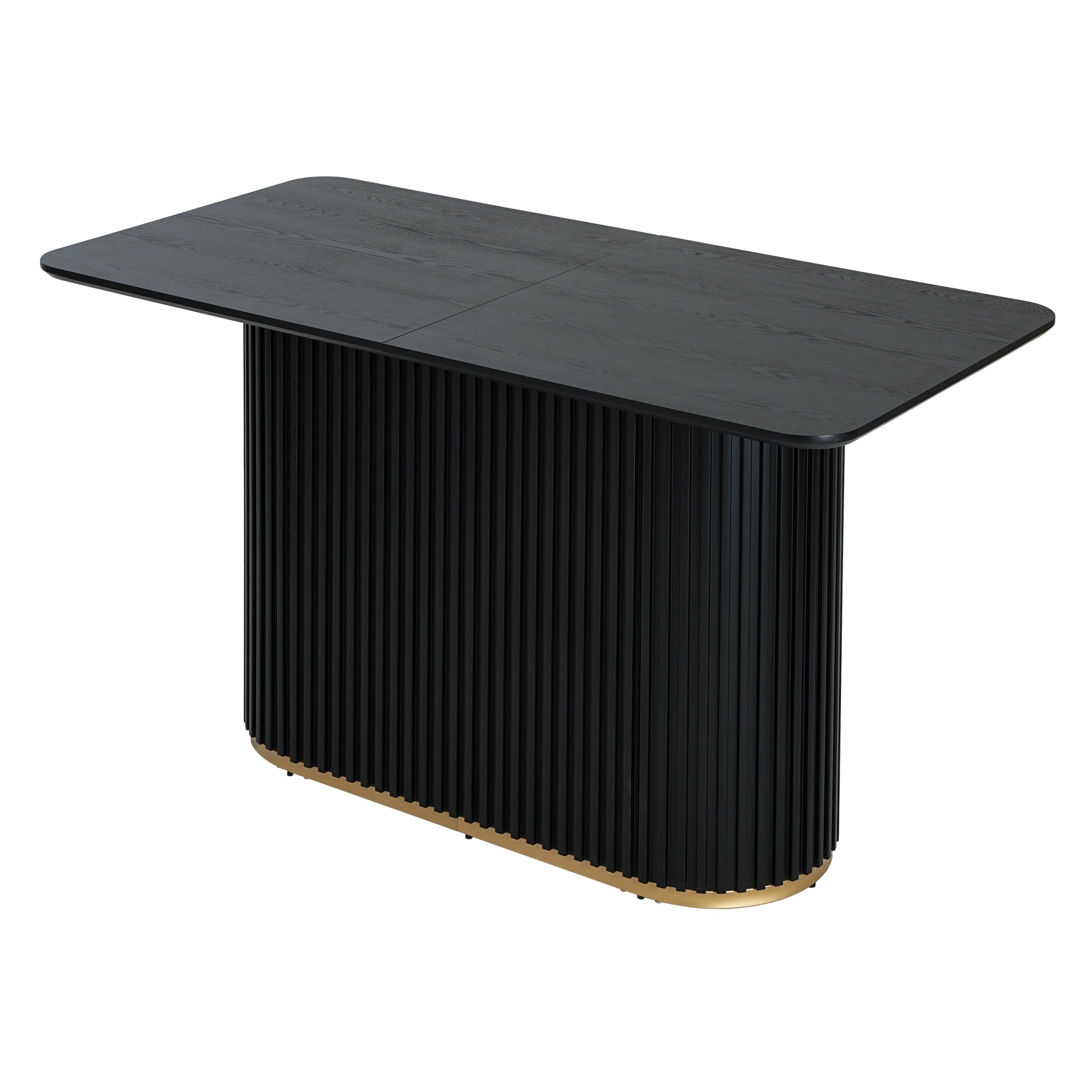 Modern Black Counter Table for Dining Room.