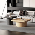 Modern Wood Nesting Coffee Table Set for Living Room.