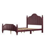 Full Size Wooden Bed Frame with Headboard, Easy Assembly.