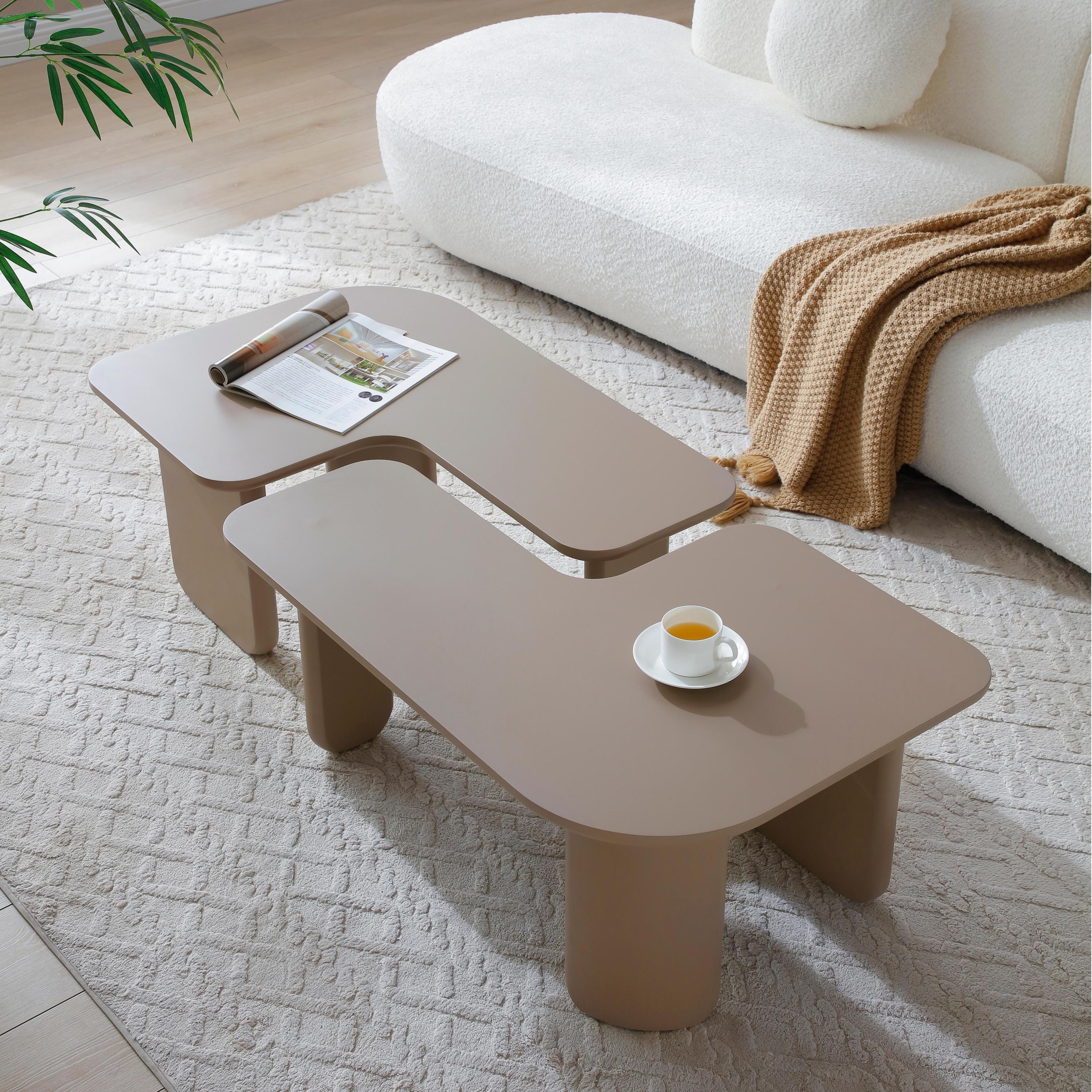 Modern Modular Coffee Table Set - Versatile Design.