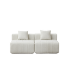 Chenille Sectional Sofa with Pillows for Living Room.