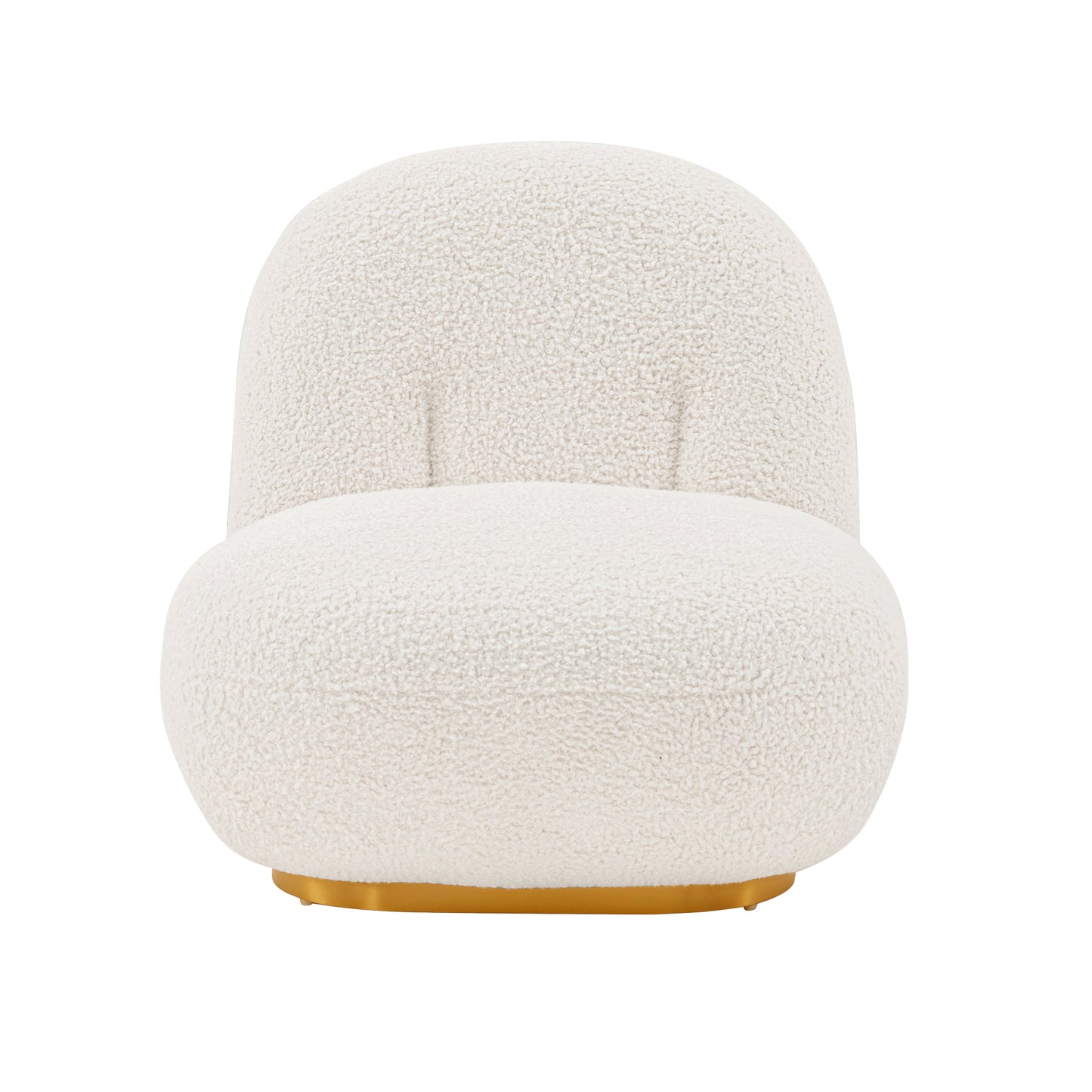 Edina Boucle Lounge Chair in White