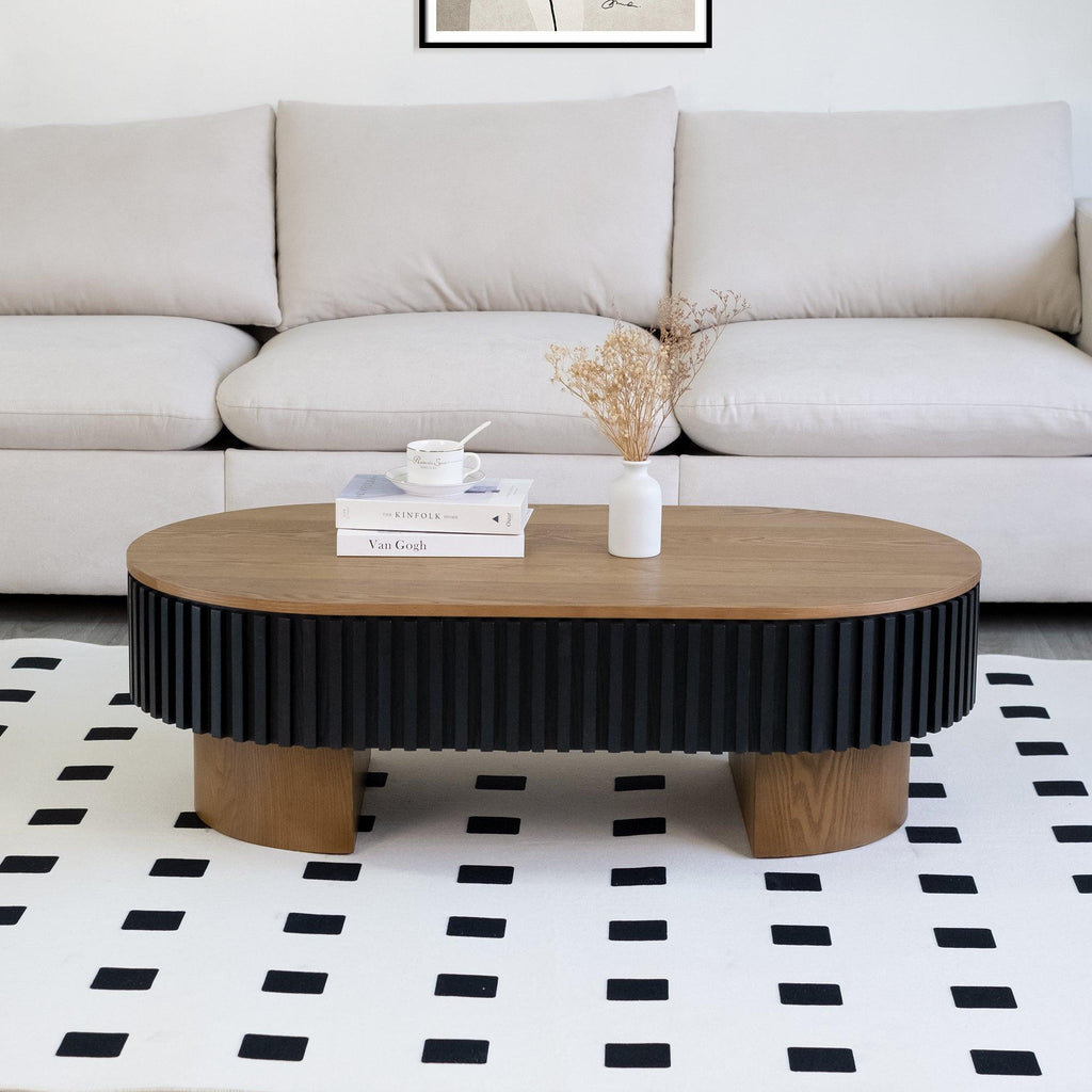 43.7" Modern Coffee Table with Hidden Storage - Perfect for Living Room.