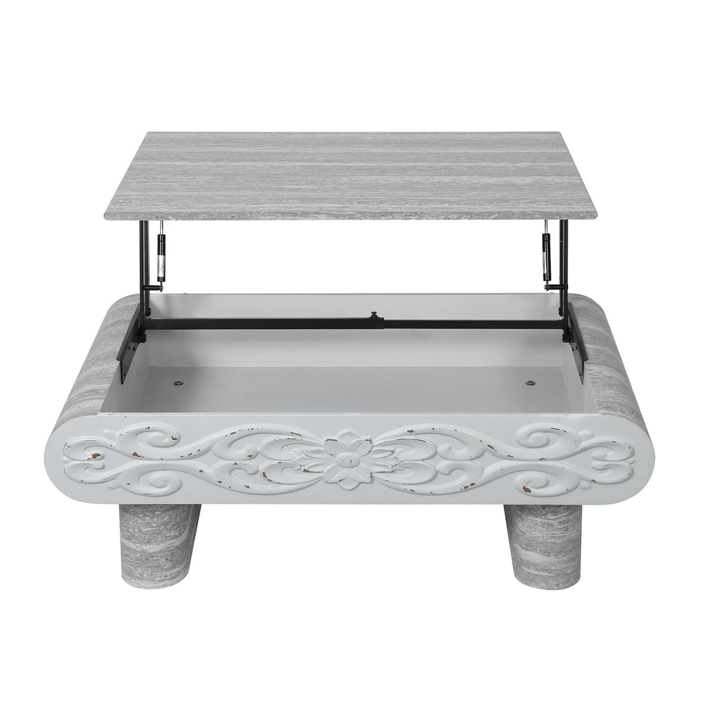 Lift Top Coffee Table with Storage - Modern Design.