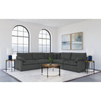 Hollander Dark Grey Modular Power Reclining Sectional.