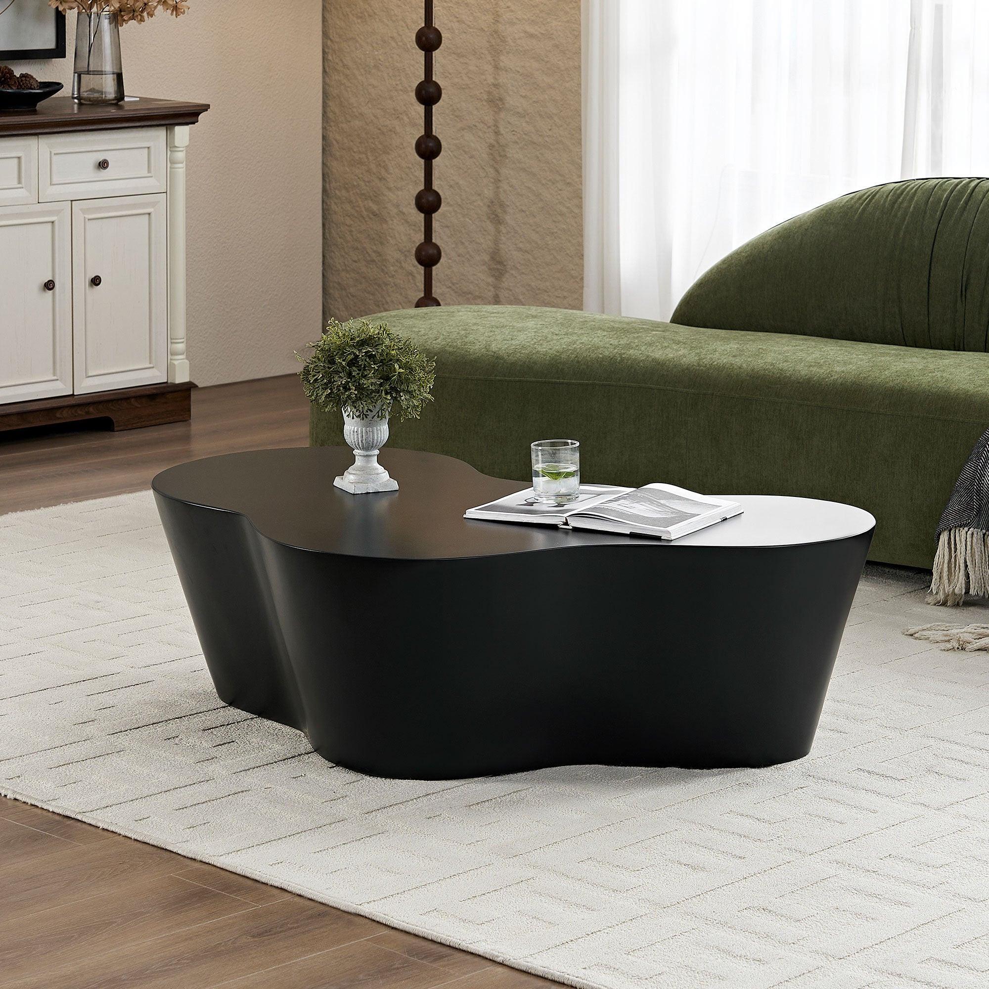 50 Inch Unique Shape Coffee Table for Living Room.