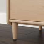 Credenza for TVs up to 46 inches with Concealed Storage.
