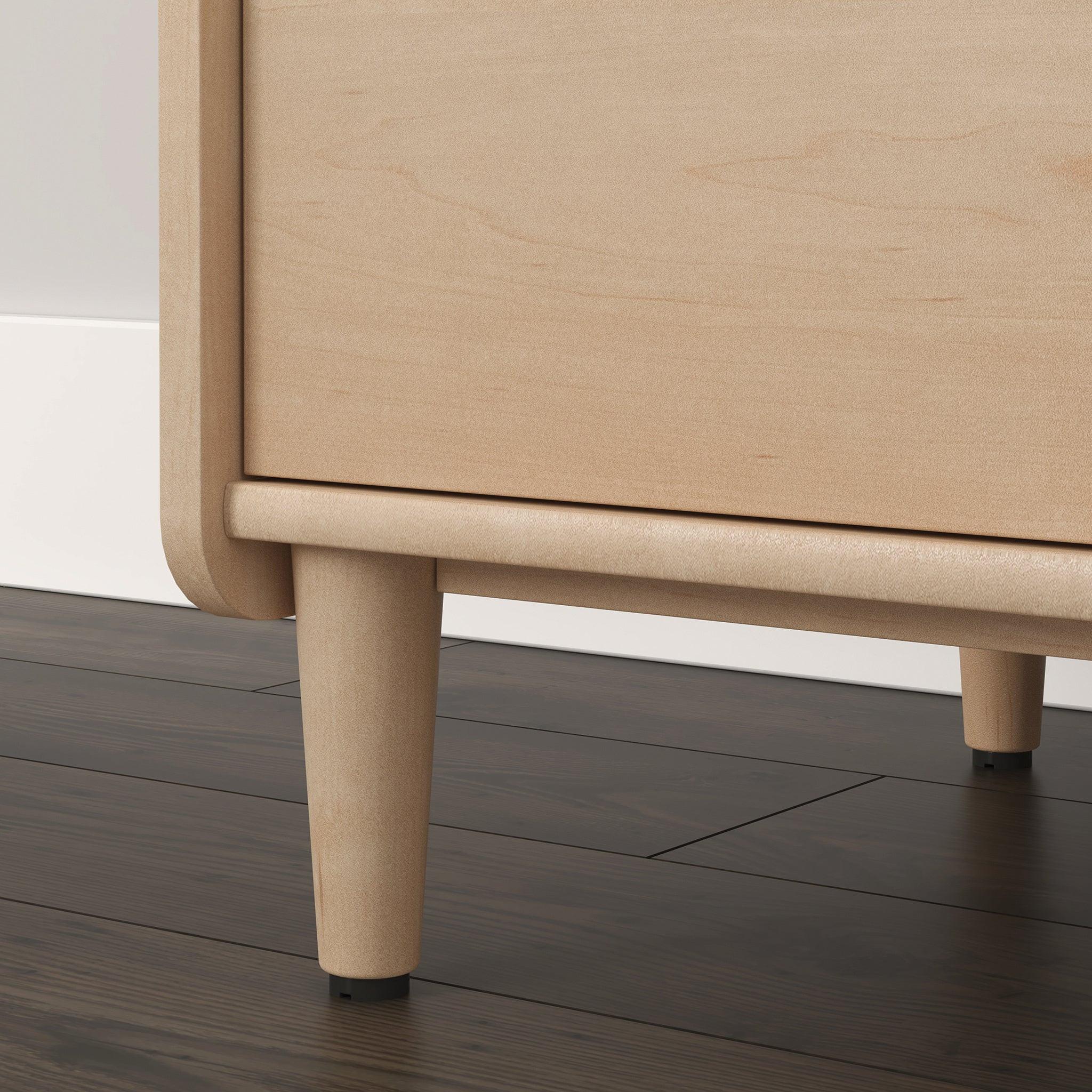 Credenza for TVs up to 46 inches with Concealed Storage.