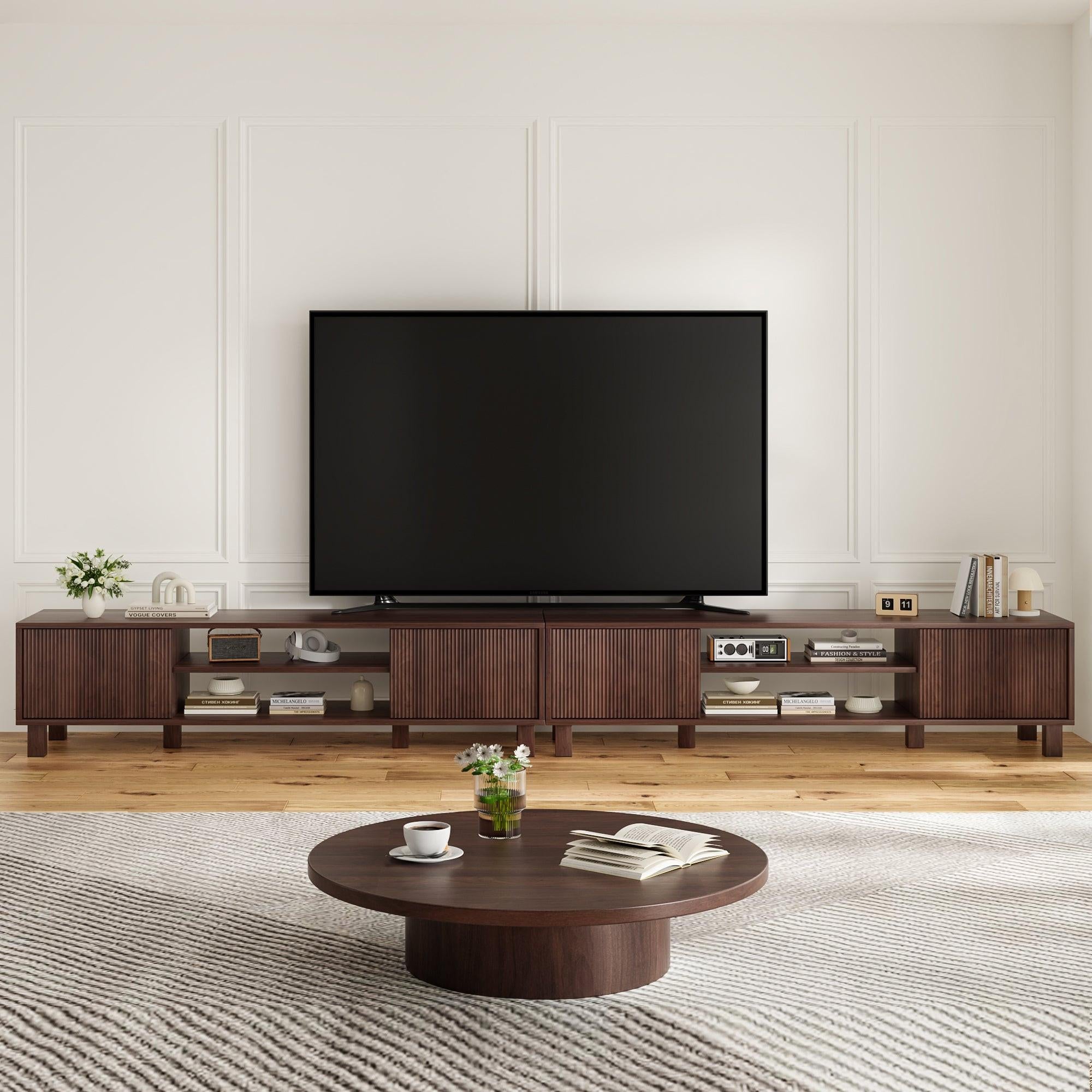 Modern TV Stand for 70 Inch TVs - Stylish Storage Center.