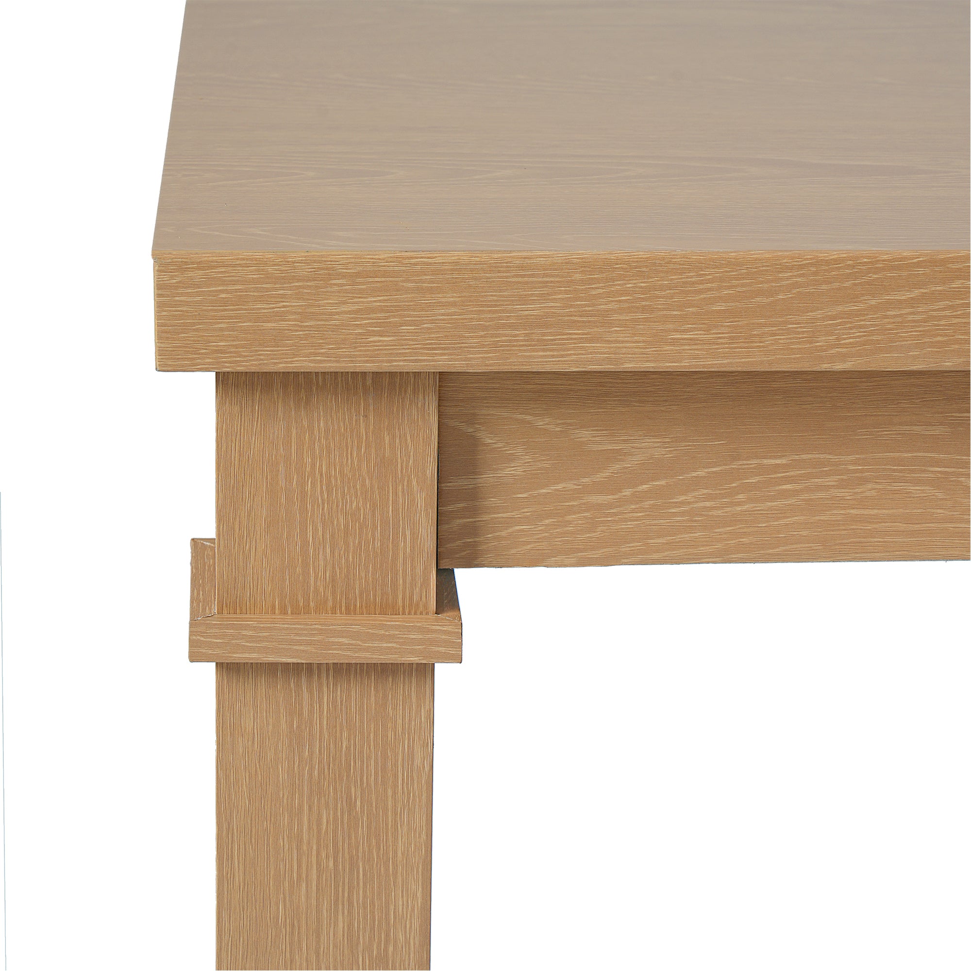 6-Piece Modern Dining Set, Rectangle Kitchen Table with 4 Upholstered Chairs & Bench, Ideal for Dining Room and Living Room, (Easy Assembly, Space Saving)