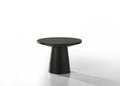 Jacopo Round Black End Table - 22' Diameter Pedestal Base.