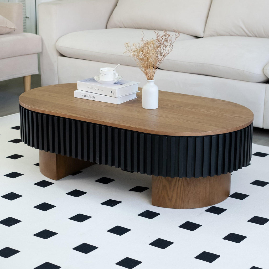 43.7" Modern Coffee Table with Hidden Storage - Perfect for Living Room.