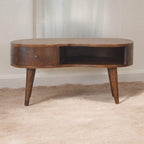 Chestnut Wave Coffee Table.