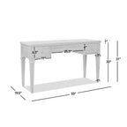 Dauphin 55' Executive Desk Rubber Wood with 3 Drawers.