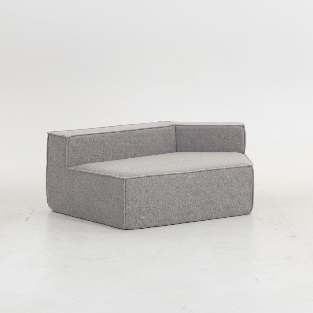Modern Minimalist Teddy Fabric Single Sofa Chair, Plush Upholstered Seating with Three Supportive Back Cushions for Stylish Living Rooms and Cozy Interiors-33017-R.