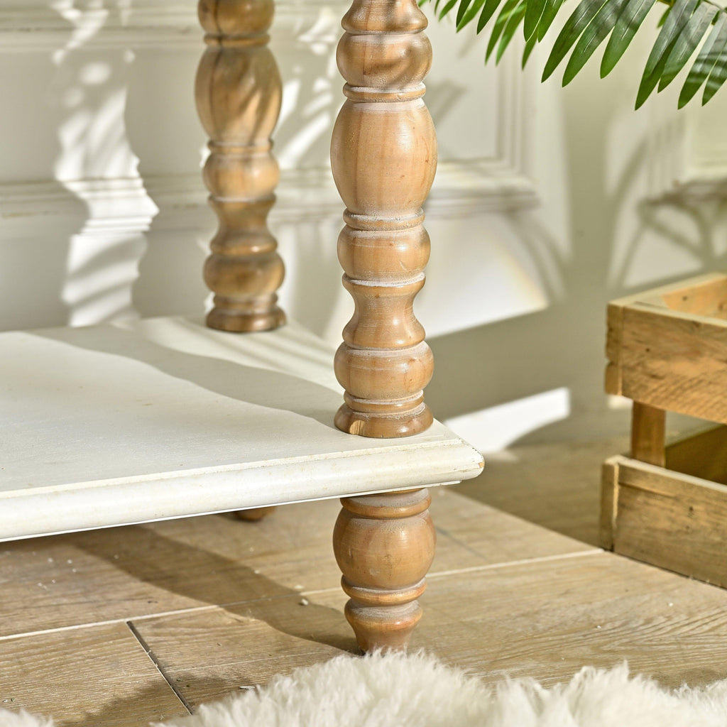 Arched Flower Carved Door Cabinet - Elegant Wooden Sideboard.
