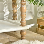Arched Flower Carved Door Cabinet - Elegant Wooden Sideboard.