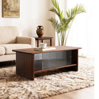 47-inch modern minimalist coffee table with storage.