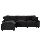 Modular Sectional Sofa with Storage for Living Room.