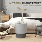 HOMCOM Lightweight Round Side Table for Indoor & Outdoor Use.